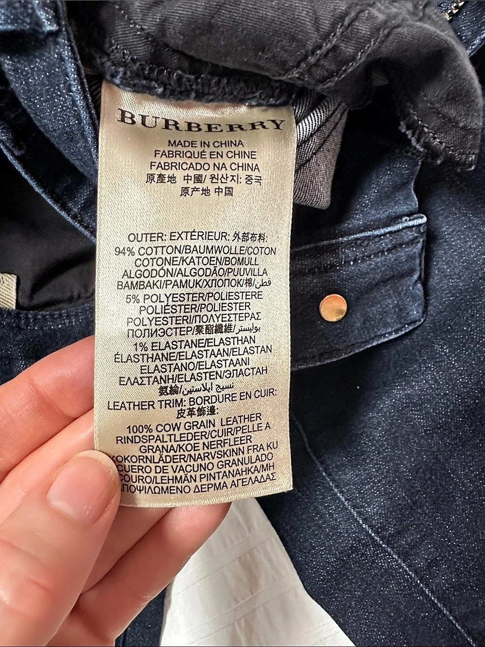 Burberry Brit Skinny Jeans in Blue small fit 25 - Picture 5 of 8